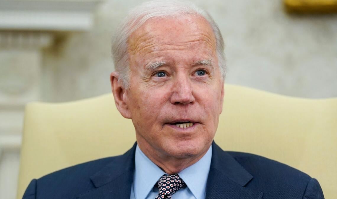 US-Präsident Joe Biden bei einem Treffen mit dem Sprecher des Repräsentantenhauses, Kevin McCarthy.