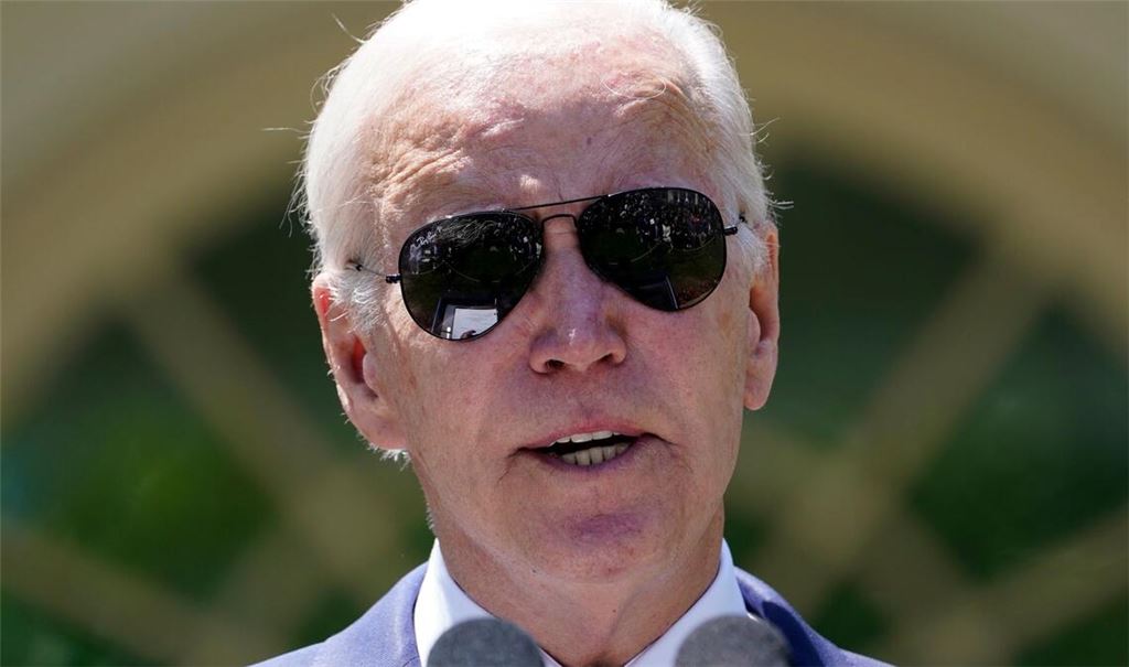 US-Präsident Joe Biden bei einem Pressetermin im Rosengarten des Weißen Hauses.