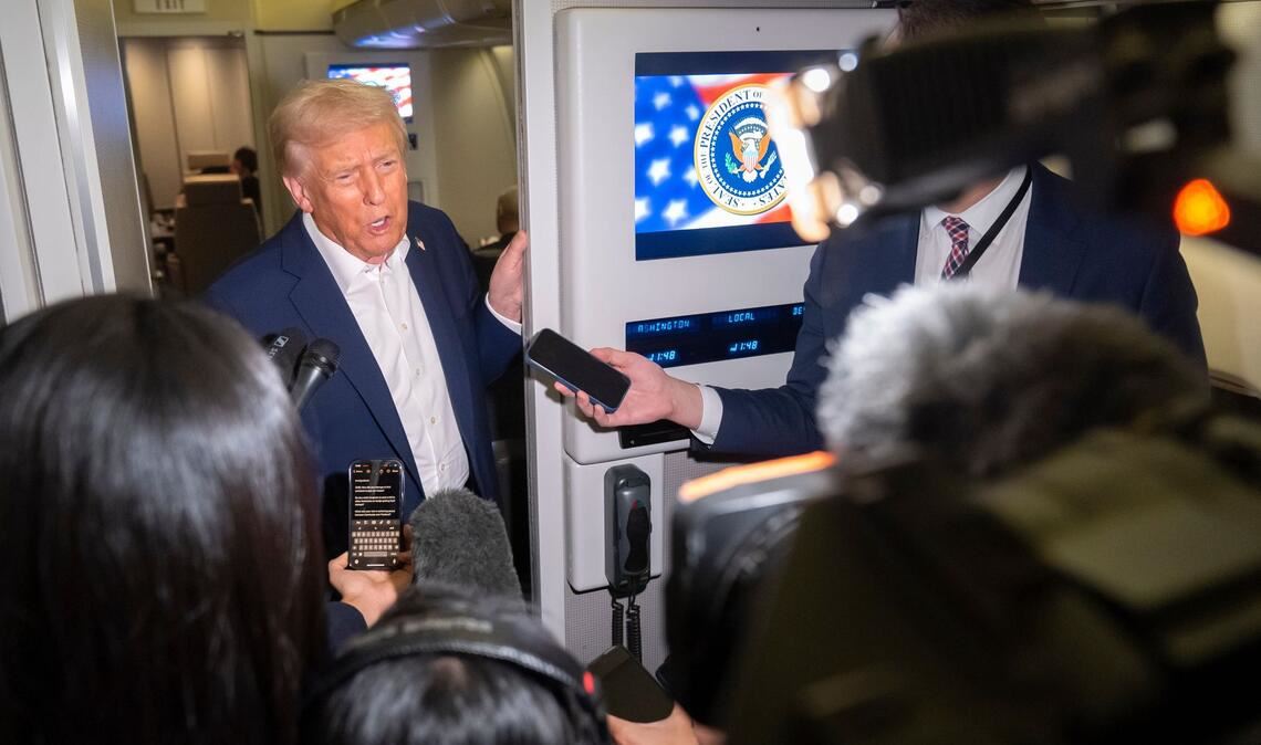 US-Präsident Trump auf dem Weg nach Asien