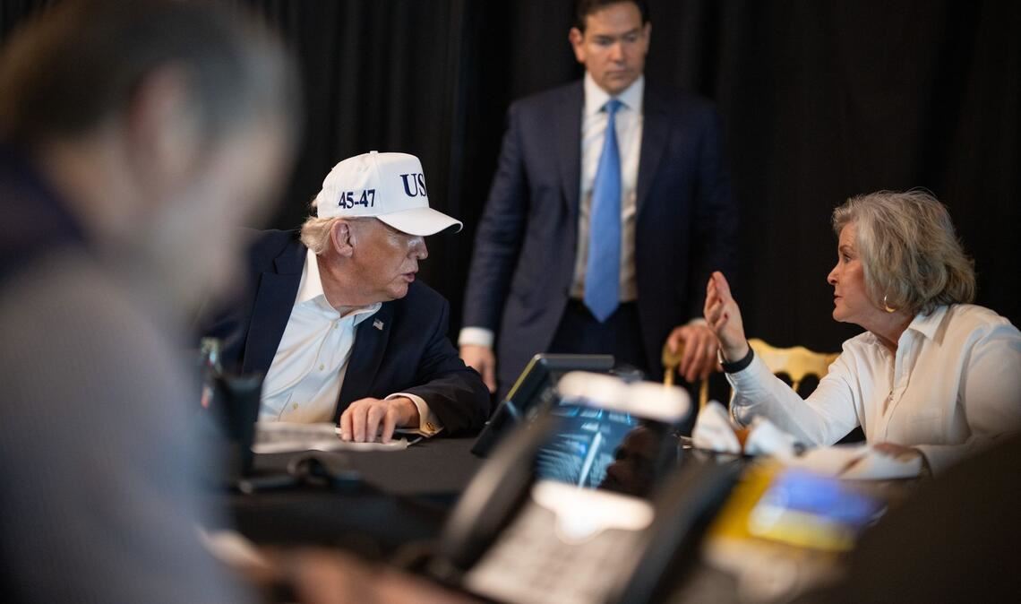 US-Präsident Trump kündigt eine Fortsetzung der Angriffe im Iran an.