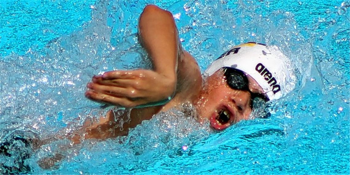Über 50 Meter Freistil in der D-Jugend nicht zu schlagen: Alexander Meng