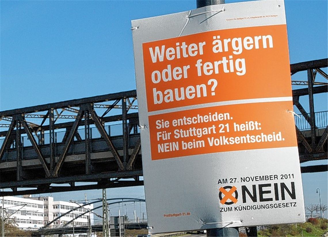 Über Stuttgart 21 entschieden auch in Mühlacker die Bürger. In der Kommunalpolitik der eigenen Stadt soll vor Entscheidungen künftig ebenfalls stärker auf sie gehört werden. Archivfoto: Eier