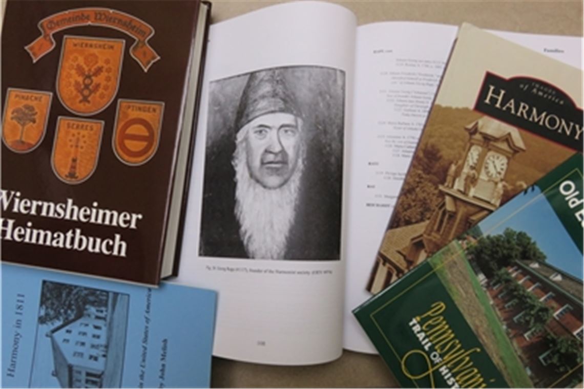 Über den Separatistenführer Johann Georg Rapp gibt es zahlreiche Veröffentlichungen. Foto: Becker