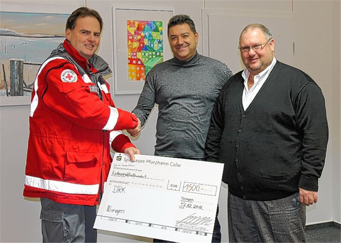 Firma Speidel unterstützt die Helfer vor Ort