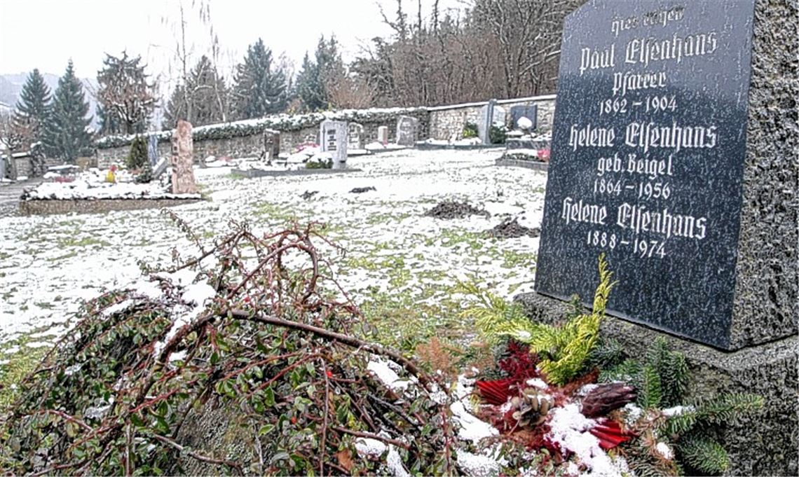 Über den vor 111 Jahren verstorbenen Pfarrer Paul Elsenhans ist im Gemeindearchiv nicht viel bekannt. Nun befasst sich der Gemeinderat mit der Grabstelle.