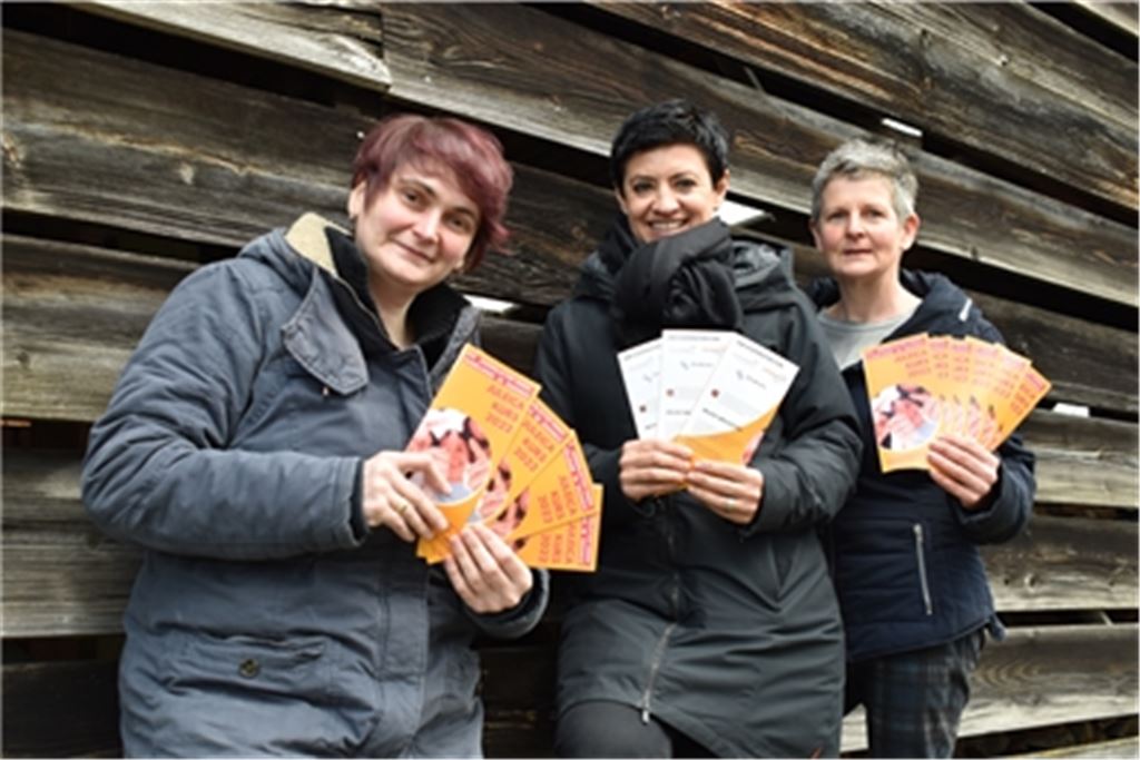 Über eine gute Nachfrage bei der kreisweiten Jugendleiter-Ausbildung „Juleica“ freuen sich (v.li.): Jugendsozialarbeiterin Madeleine Nitsche vom Verein Miteinanderleben, Kreisjugendreferentin Alice Zahorneanu und Andrea Stark, Leiterin der Geschäftsstelle des Jugendrings Enzkreis. Foto: Bischoff-Krappel