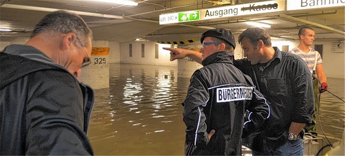 Überflutungseinsatz dauerte zehn Stunden