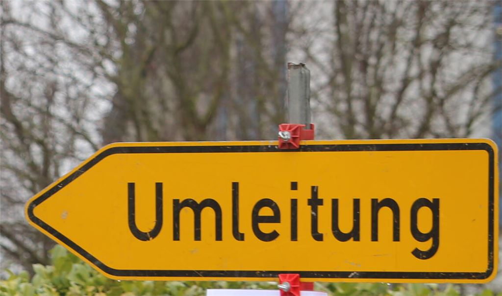 Umleitungsroute wird geändert. Neue Streckenführung nur noch überörtlich ab nächste Woche. Foto: Archiv/Disselhoff