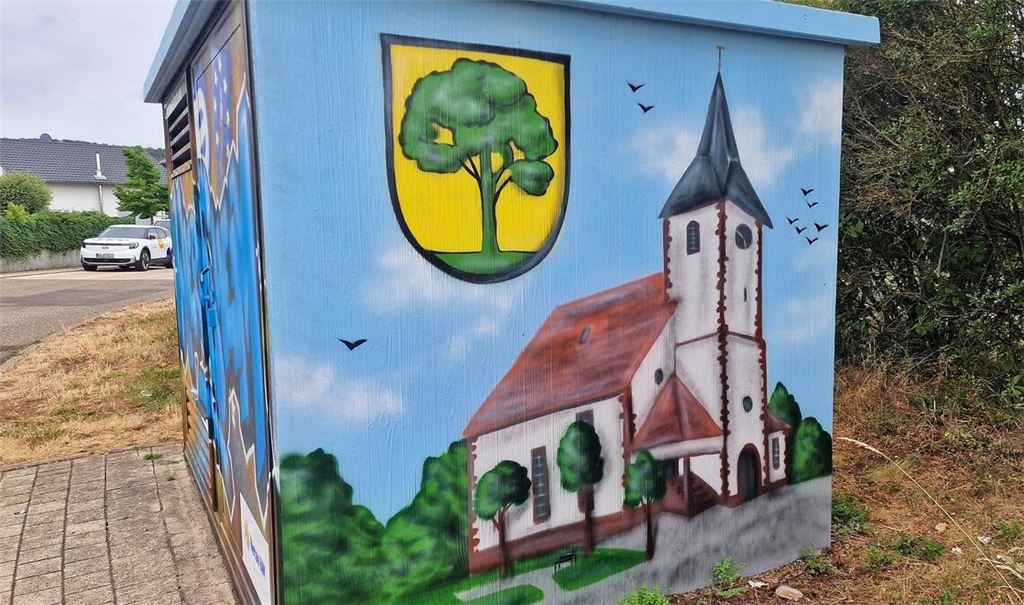 Umspannstation als Kunstwerk. Foto: privat