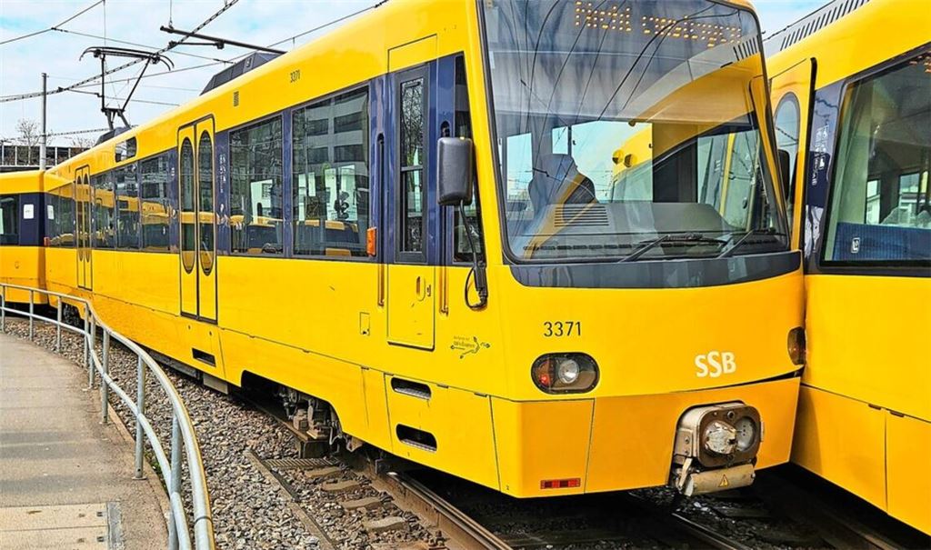 Unfall in Stuttgart: Auf der Strecke der Linie U3 sind am Montag zwei Stadtbahnen zusammengestoßen.