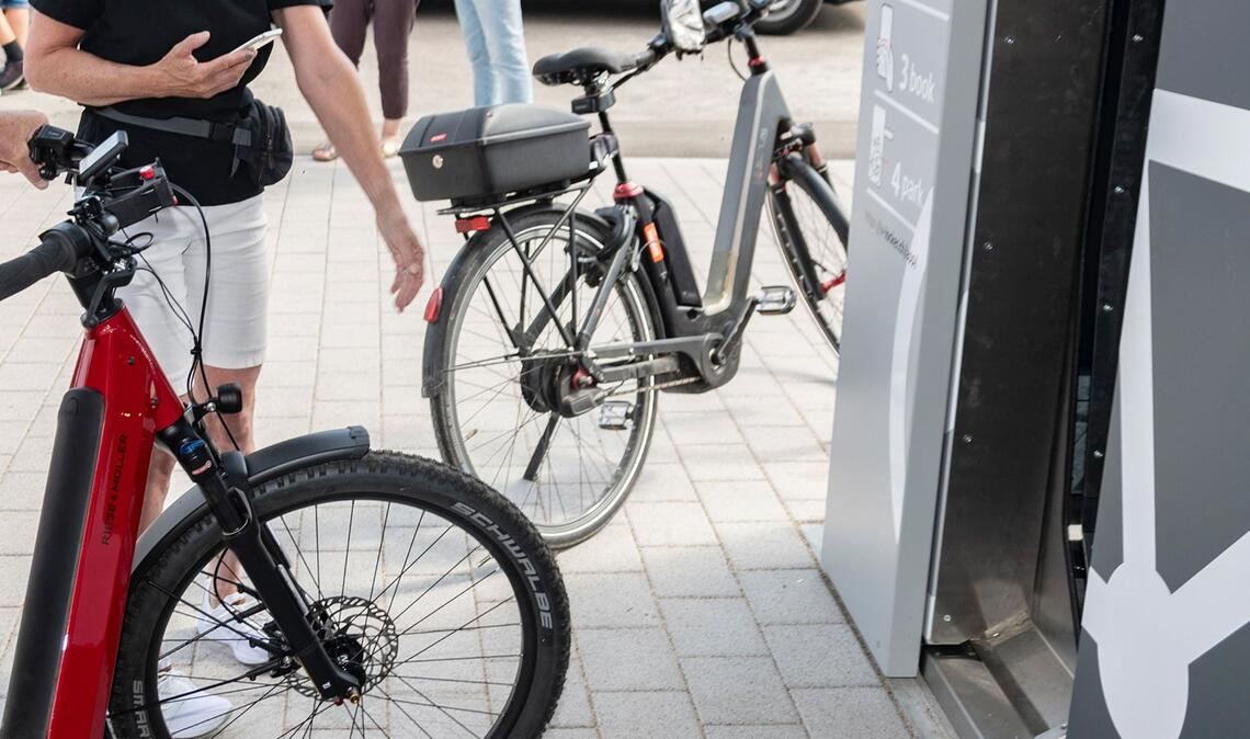 Ungewissheit: Wie lange läuft der Betrieb des Fahrradparkhauses weiter? Foto: Archiv