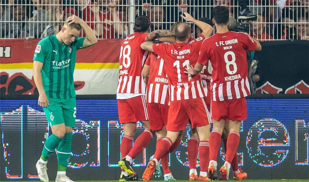 Union Berlin konnte sich letztlich doch noch über drei Punkte gegen Gladbach freuen.