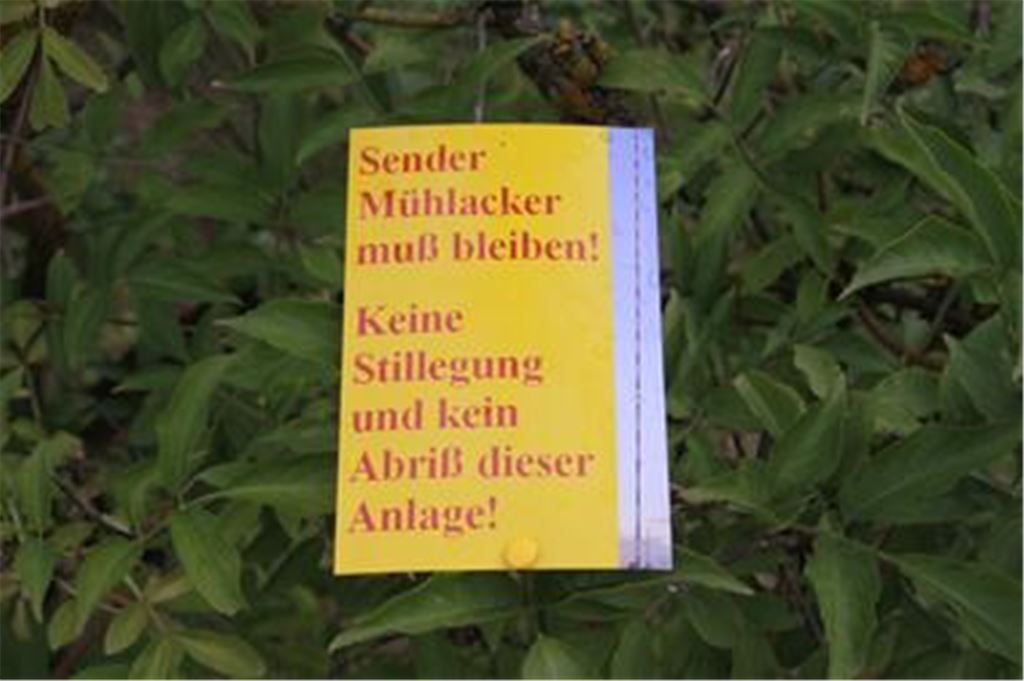 Unmissverständlicher Aufruf. 
Foto: Sadler