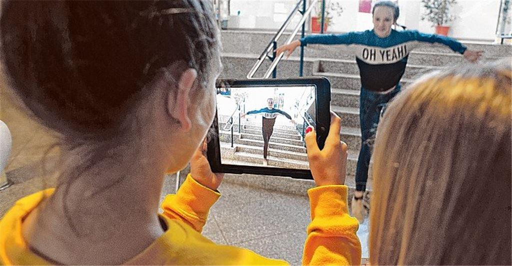 Schüler finden Tablets klasse