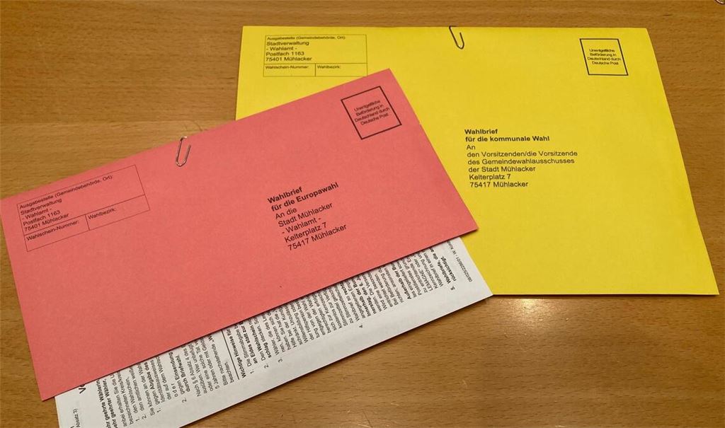 Unterwegs: die Wahlunterlagen. Foto: privat