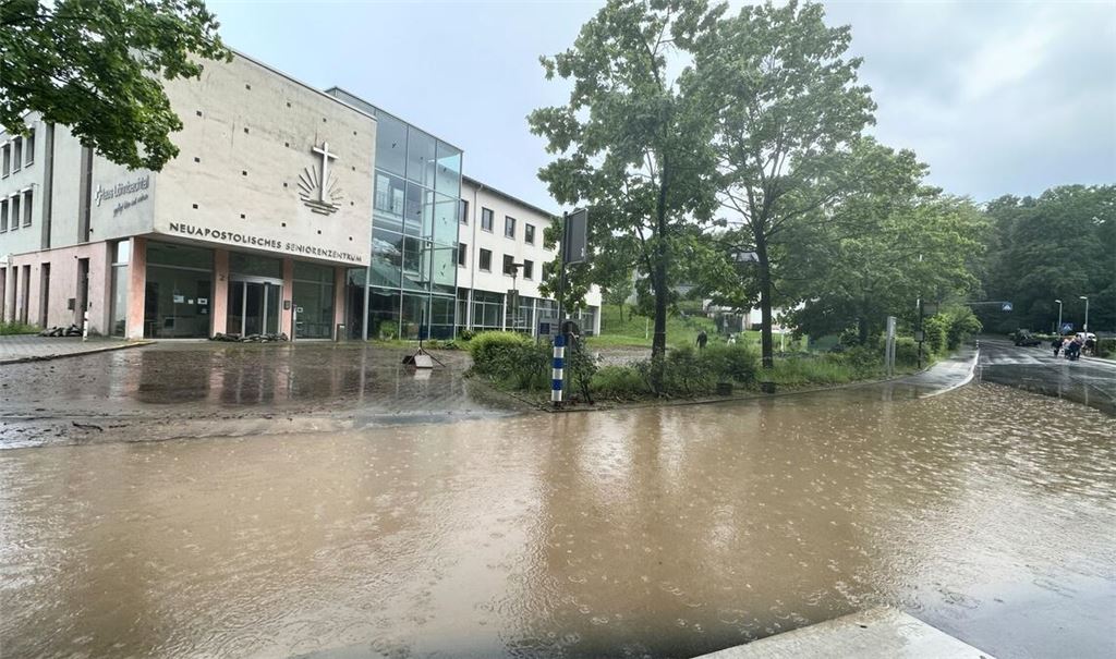 Unwetter in Fröndenberg (Nordrhein-Westfalen)