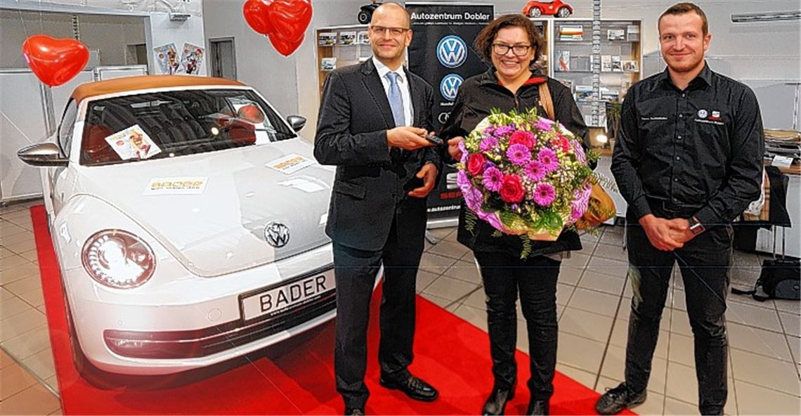 VW Beetle gewonnen