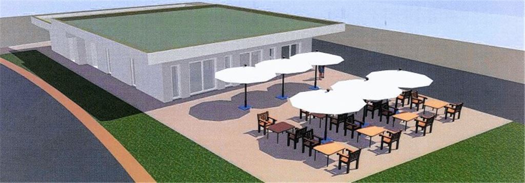 Variante Polster: Der Gastronomie-Komplex mit Biergarten könnte über 2015 hinaus genutzt werden.