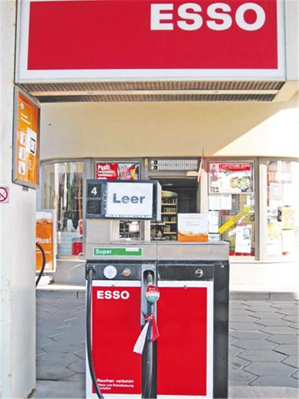 Verdruss in Maulbronn: Aus der Esso-Tankstelle wird leider oft eine Leerstelle.
Foto: privat