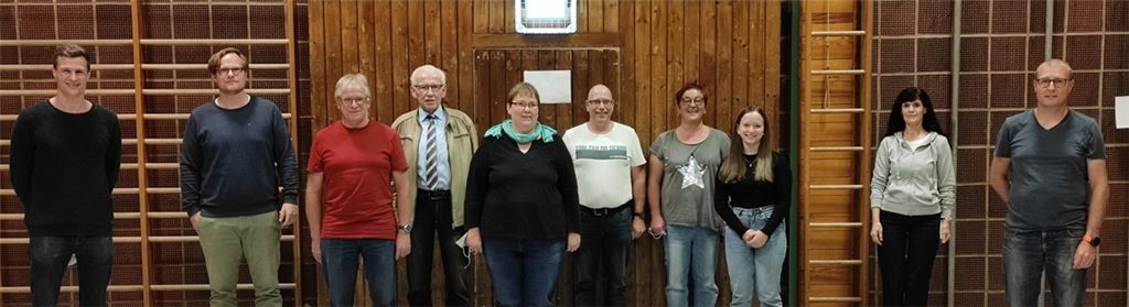 Vereinschef Frank Duss (v.li.) ist stolz auf engagierte Mitglieder wie Sven Diebold, Werner Meller, Erhard Warmbrunn, Bianca Winkler, Michael Striegel, Jutta Striegel, Kiara Schneider, Anita Dworschak und Andreas Pfau. Foto: privat