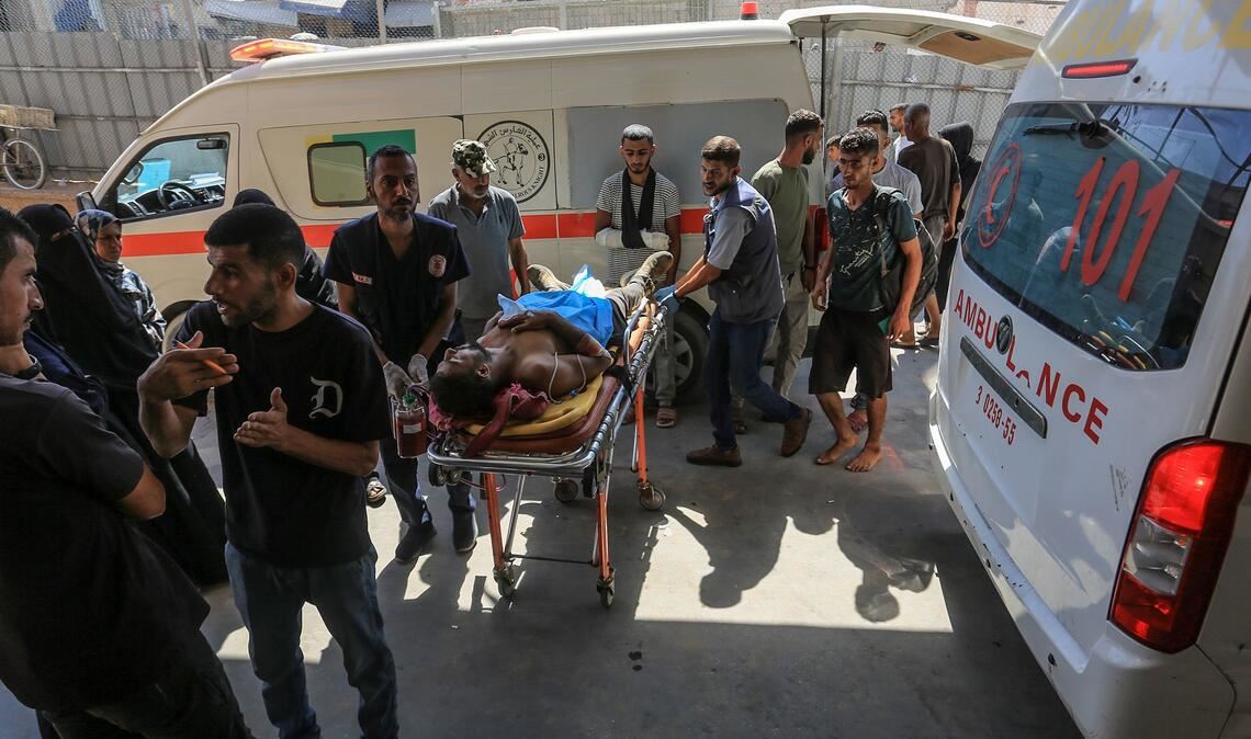Verletzte werden in Nasser-Krankenhaus eingeliefert. (Archivbild)