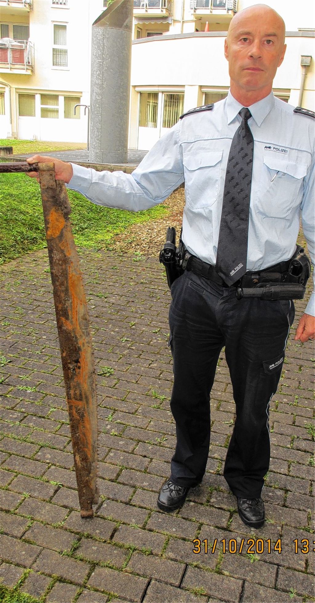 Vermutlich mit dieser Säge wurde der Lomersheimer Birnbaum gefällt.