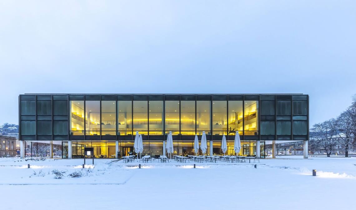 Verschneiter Landtag im Januar 2026 – nur Wochen vor der Wahl am 8. März.