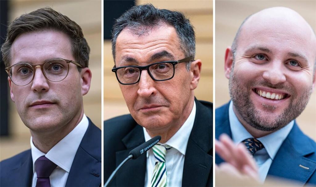 Vertreten drei Parteien mit unterschiedlichen Hochburgen: Manuel Hagel (CDU), Cem Özdemir (Grüne)  und Markus Frohnmaier (AfD)
