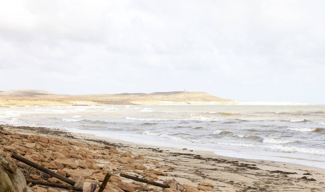 Verwüstete Küstenlandschaft in Australien.