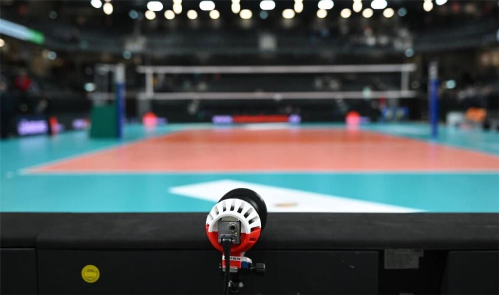 Video Challenge in der Volleyball-Bundesliga der Frauen: Insgesamt liefern 14 Kameras Bilder, mithilfe von denen der Video-Schiedsrichter strittige Entscheidungen begutachten kann.