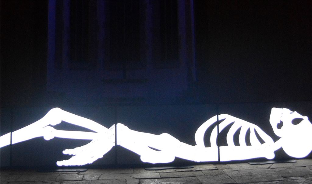 Videoinstallation in der Frauenkirche. Foto: eld