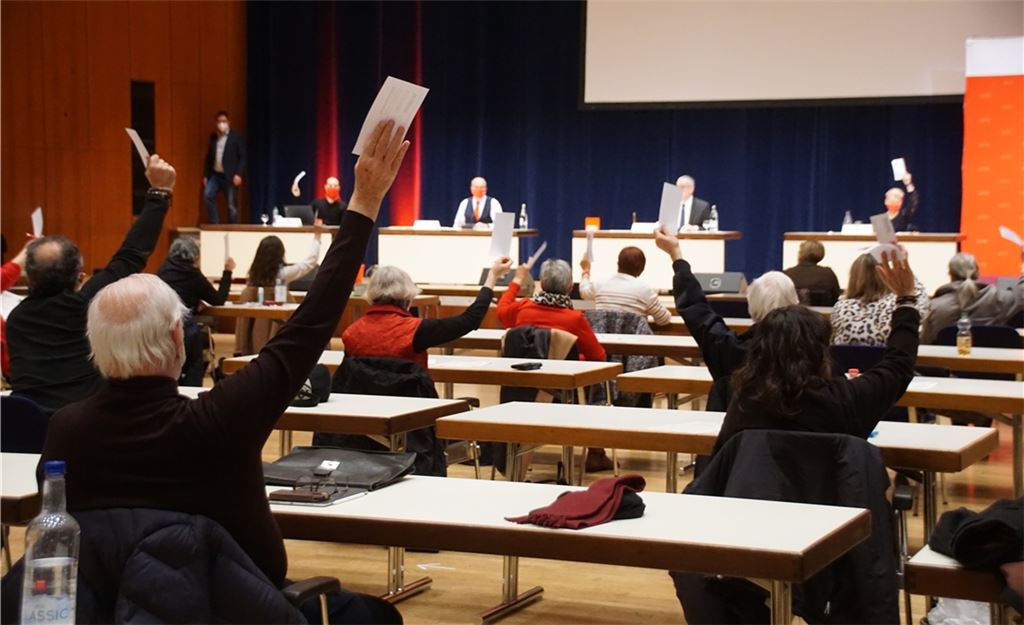 Viel Einigkeit herrscht am Mittwochabend bei der SPD-Versammlung im CongressCentrum Pforzheim. Zuvor hatte es anhaltende Querelen gegeben.Nico Roller