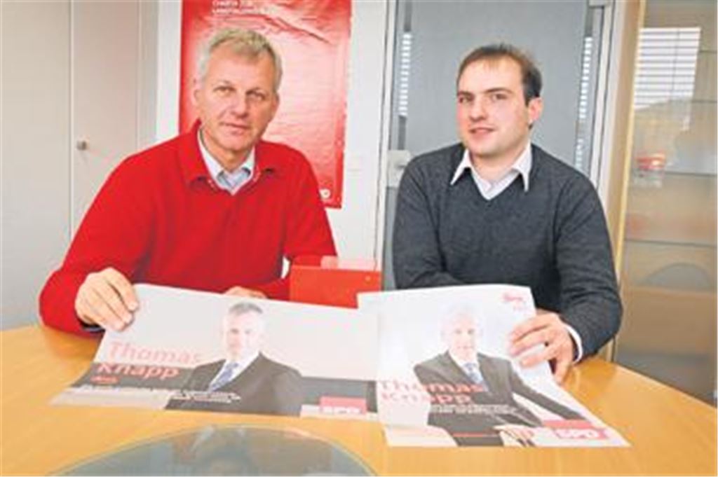 Viele Jahre haben Thomas Knapp (li.) und sein Büroleiter Timo Steinhilper gemeinsam für die Ideen der Sozialdemokratie gekämpft. Aber nachdem Knapp den Sprung ins Parlament verpasst hat, muss Steinhilper sich zumindest beruflich eine neue Heimat suchen. 
Archivfoto: Franz