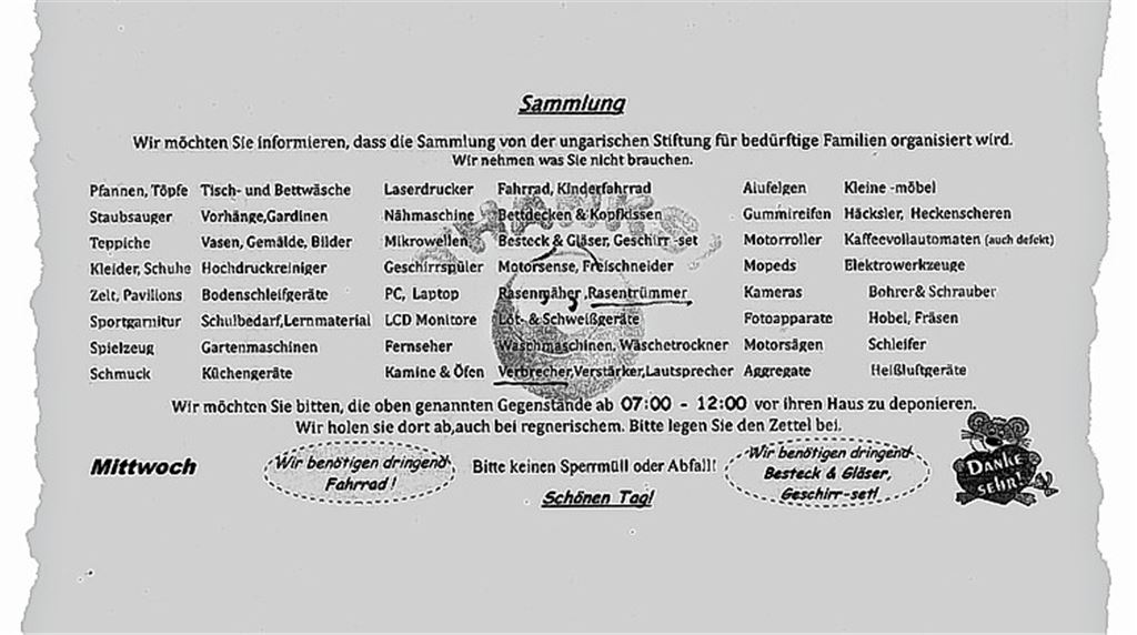 Vielseitige Sammler: Von Alufelgen bis Waschmaschine ist so ziemlich alles gefragt.