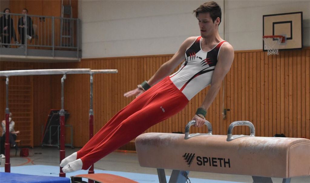 Vier Score-Punkte für die WKG: Christian Reiser am Pauschenpferd. Foto: privat