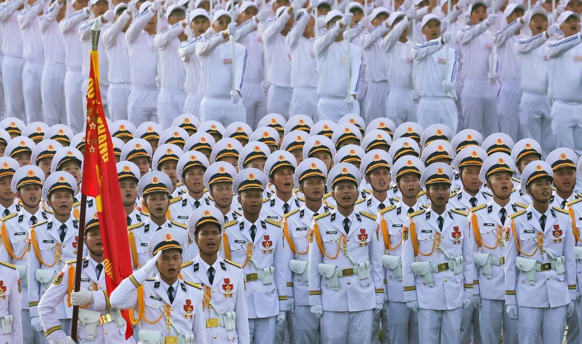 Vietnam inszeniert prächtige Parade zum 80. Nationalfeiertag Vietnam hatte sich am 2. September 1945 von der französischen Kolonialherrschaft unabhängig erklärt.