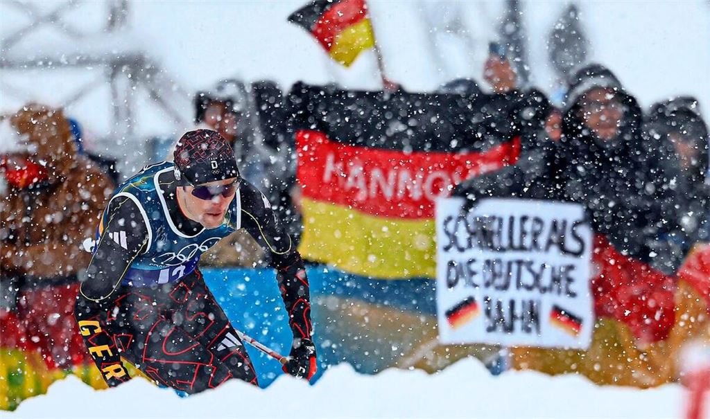Vinzenz Geiger im olympischen Schneetreiben: