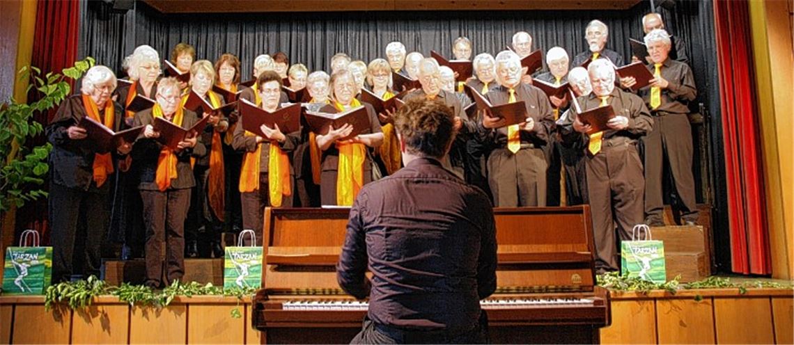 Volkschor singt Musical-Melodien mit deutschen Texten. Foto: Mummert