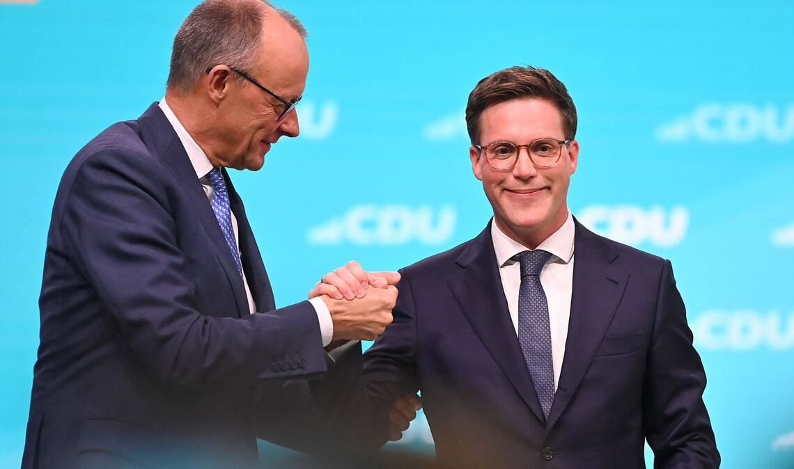 Volle Unterstützung von Bundeskanzler Friedrich Merz für CDU-Spitzenkandidat Manuel Hagel.