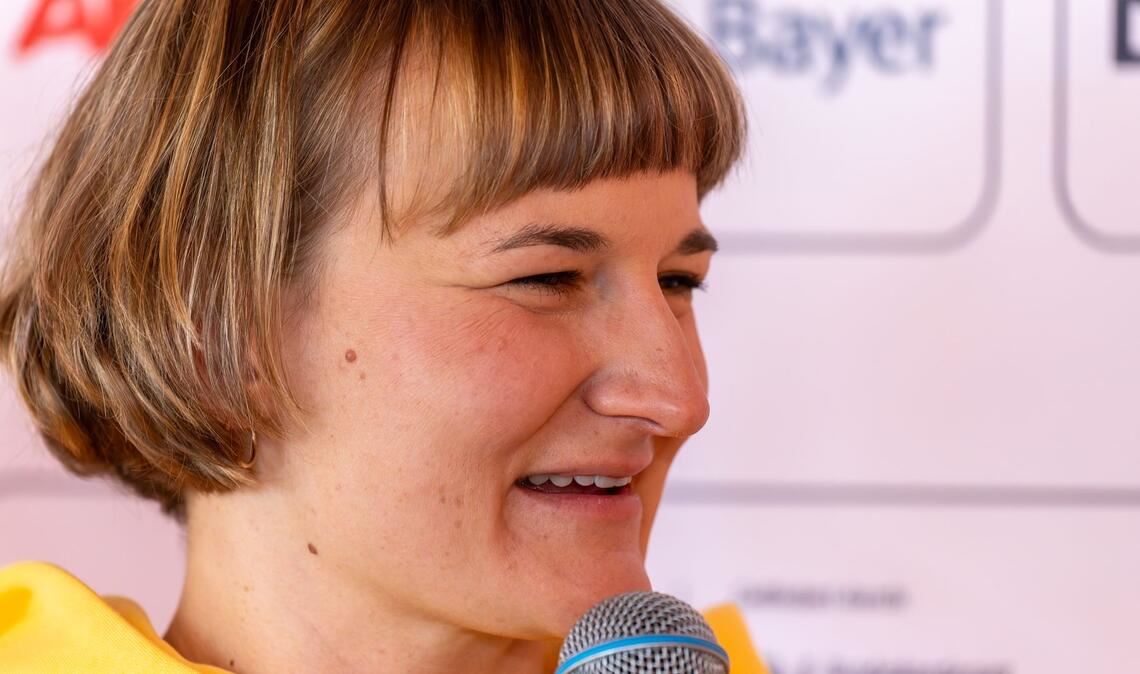 Voller Vorfreude: Anna-Lena Forster.