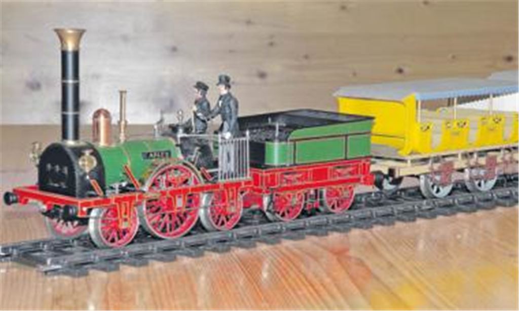 Vom Adler (Foto) bis zum hochmodernen ICE reichen die Themen der Modellbahnausstellung im Mühlehof.
Foto: Kollros 
