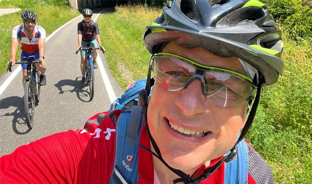 Vom Brenner abwärts verläuft die Route von Bernhard Olt, Maren Recken und Ralf Geiger auf einer stillgelegten Bahntrasse. 