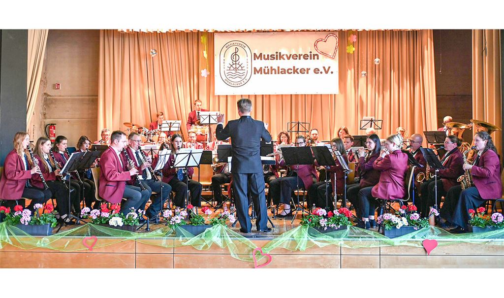 Vom Publikum gefeiert: Das Orchester des Musikvereins beim Konzert in der Turn- und Festhalle Lienzingen. Foto: privat