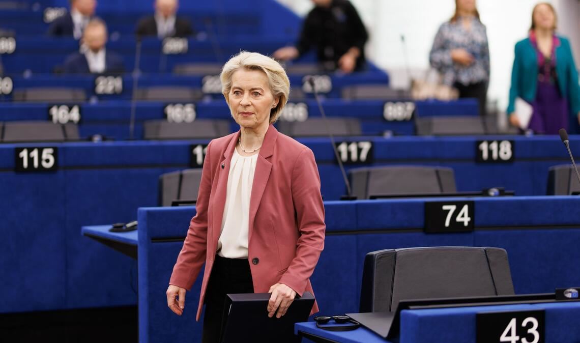 Von der Leyen warnt im Europaparlament vor Importabhängigkeit.