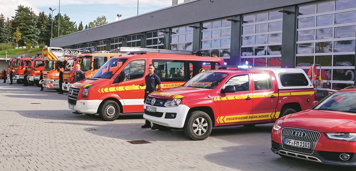 Von der neuen Feuerwache am Senderhang aus hat die Feuerwehr Mühlacker nun schon erste Einsatzerfahrung gesammelt.Foto: Archiv