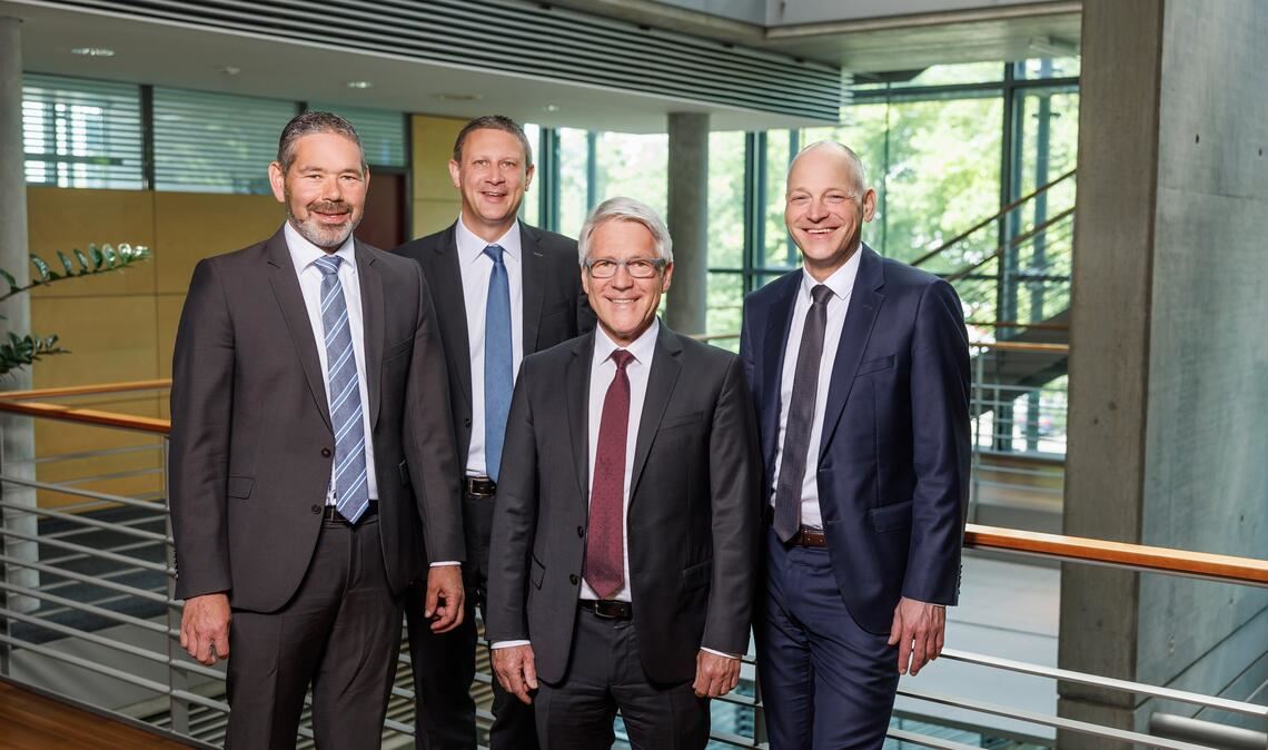 Von links im Bild: Heiko Herbst, Frank Kraaz, Joachim Sandner, Timm Häberle. Foto: privat