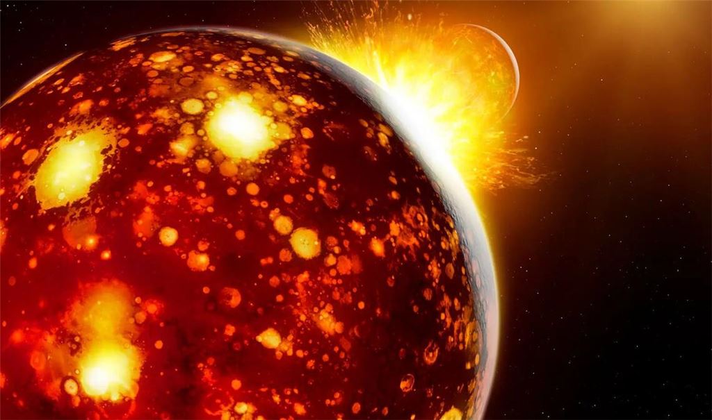 Vor 4,5 Milliarden Jahre kollidierte der Protoplanet Theia mit der jungen Erde. Aber woher kam er?