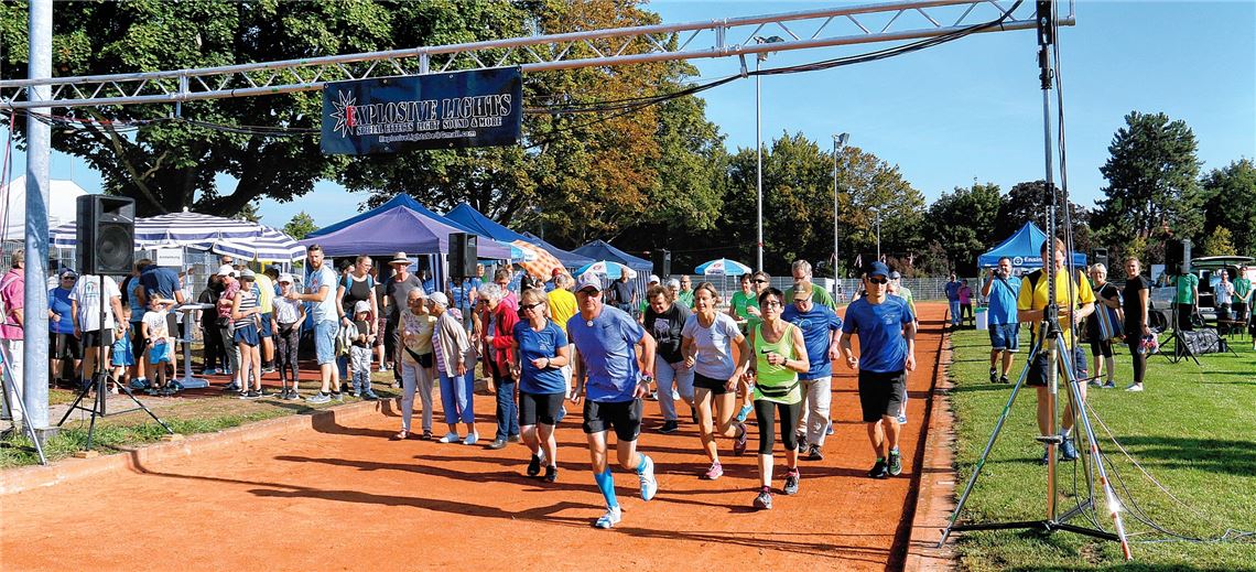 Vor Corona: Nur zum inneren Schweinehund müssen die Teilnehmer des Spendenlaufs der Lebenshilfe ausreichend Abstand halten. Wie die Neuauflage aussehen kann, ist noch unklar.Archiv