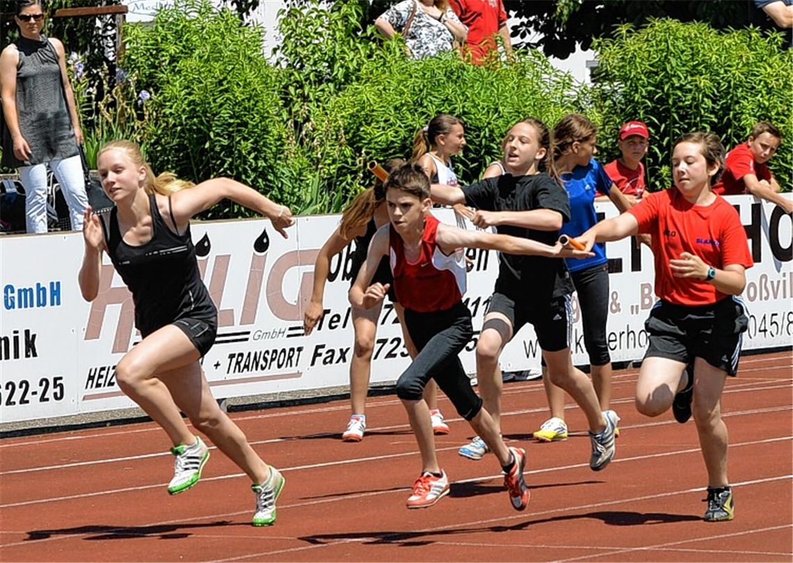 Vor allem in den Laufdisziplinen bieten die Teilnehmer starke Leistungen. Foto: Kallenbach