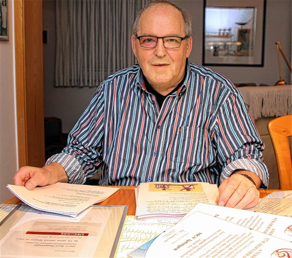 Vor dem Abschied: Chorverbandschef Rolf Czudzowitz.